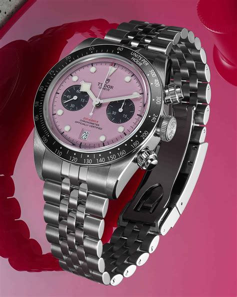 tudor bb chrono pink|tudor black bay chrono s.